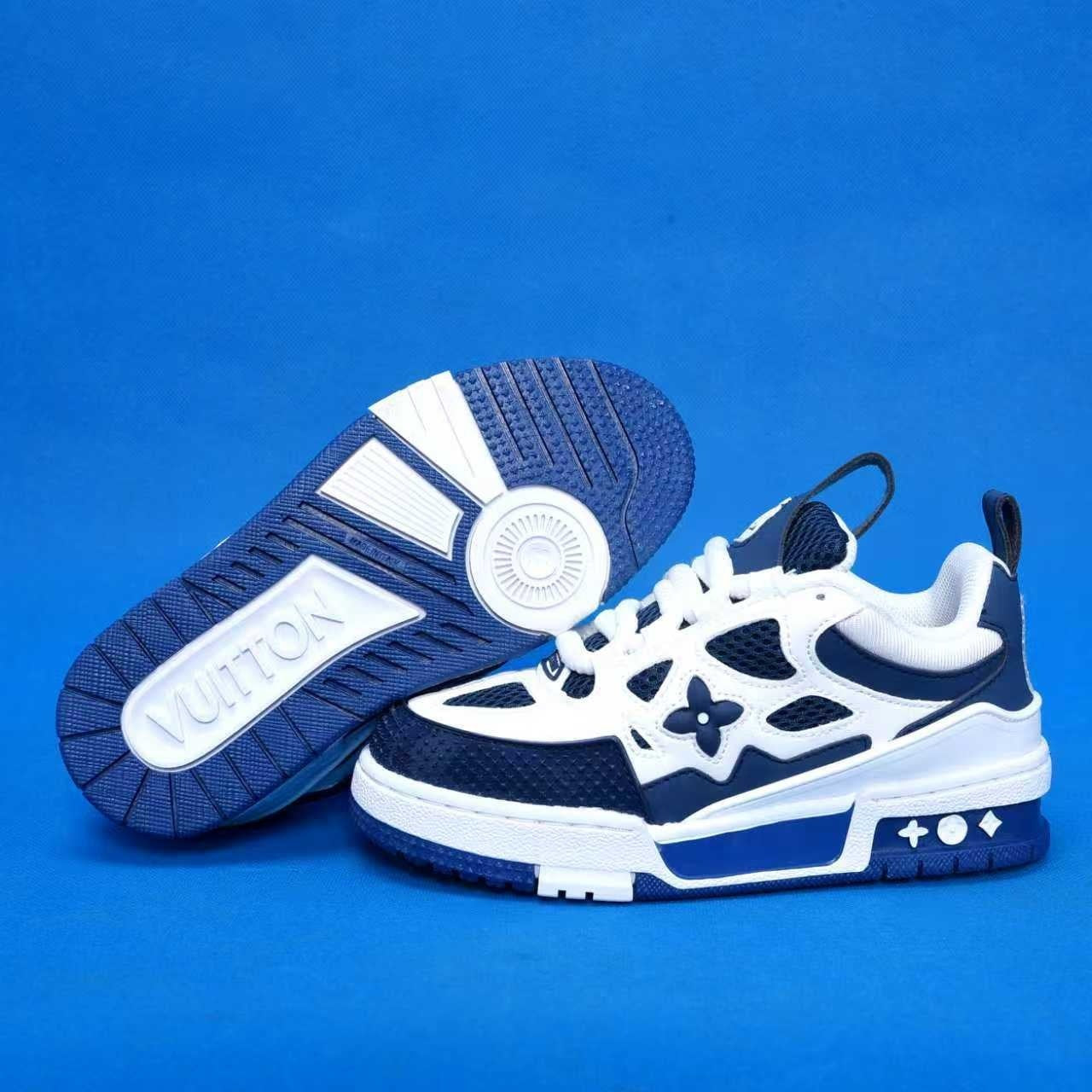 Navy & White