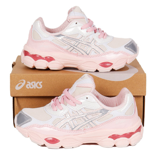 Pink & Silver Asics