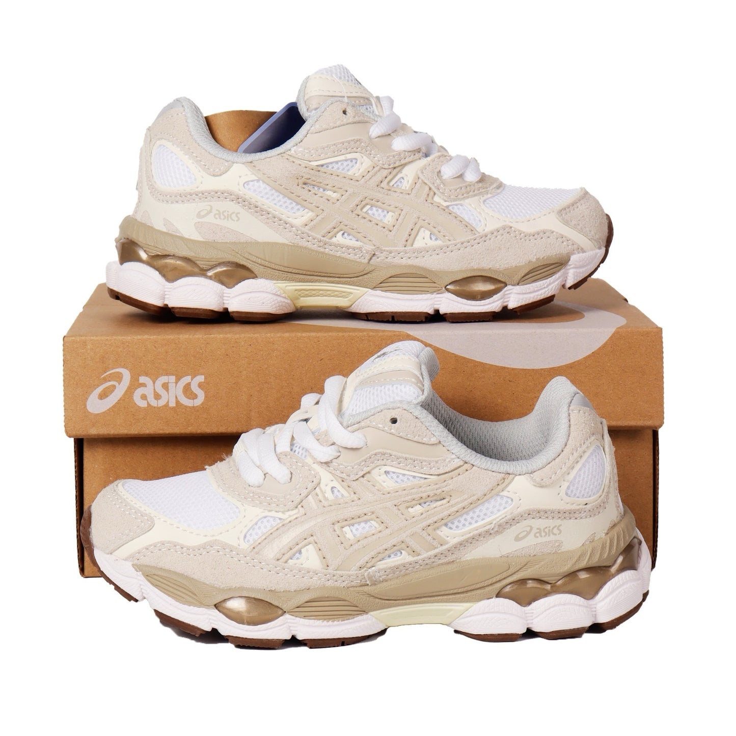 Khaki & Gold Asics