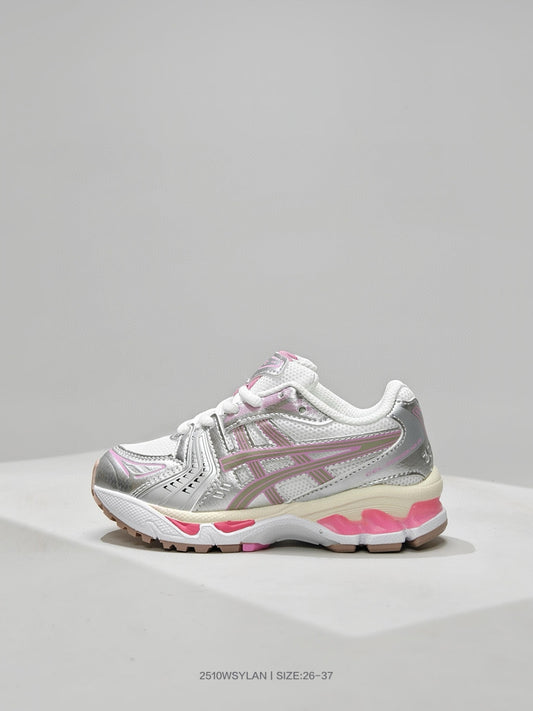 Silver & Pink Asics