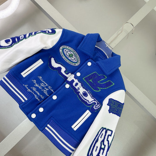 Blue Louis Varsity Jacket
